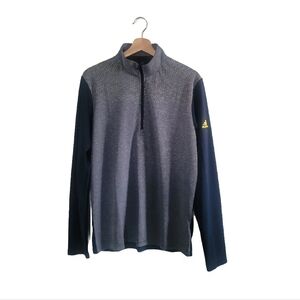 ADIDAS Men's Quater-zip Pullover Long Sleeve Athletic Top Size S